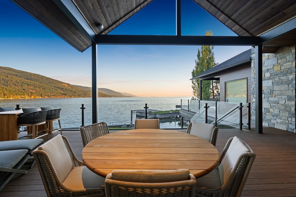 Flathead Lake Luxe Waterfront Private Cove Hottub